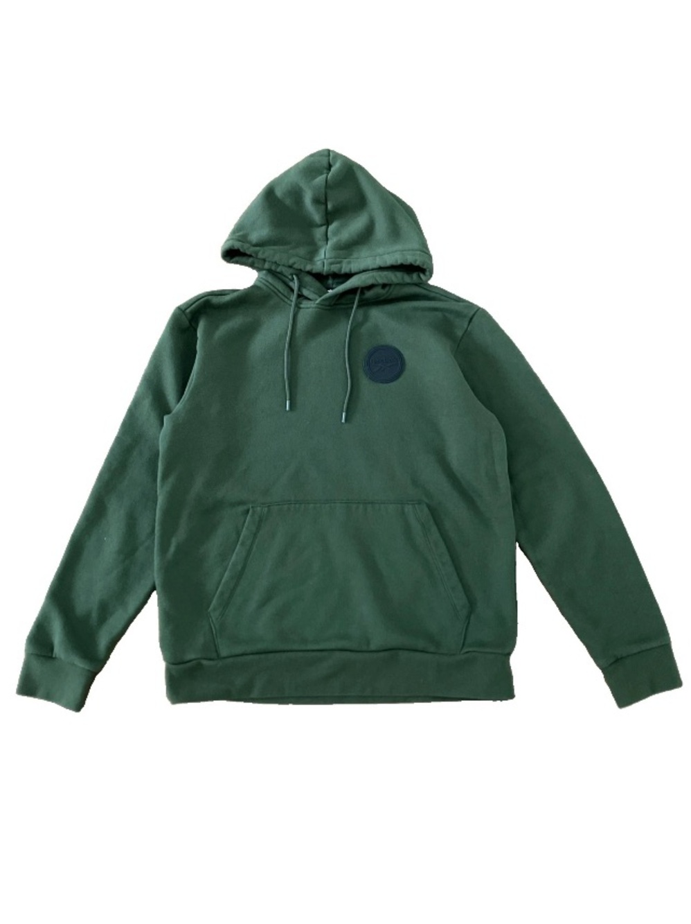 Reebok Pullover Fleece Hoodie Green Mens Unisex Logo Casual Top Sweatshirt Sz. M